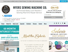 Tablet Screenshot of myerssewing.com